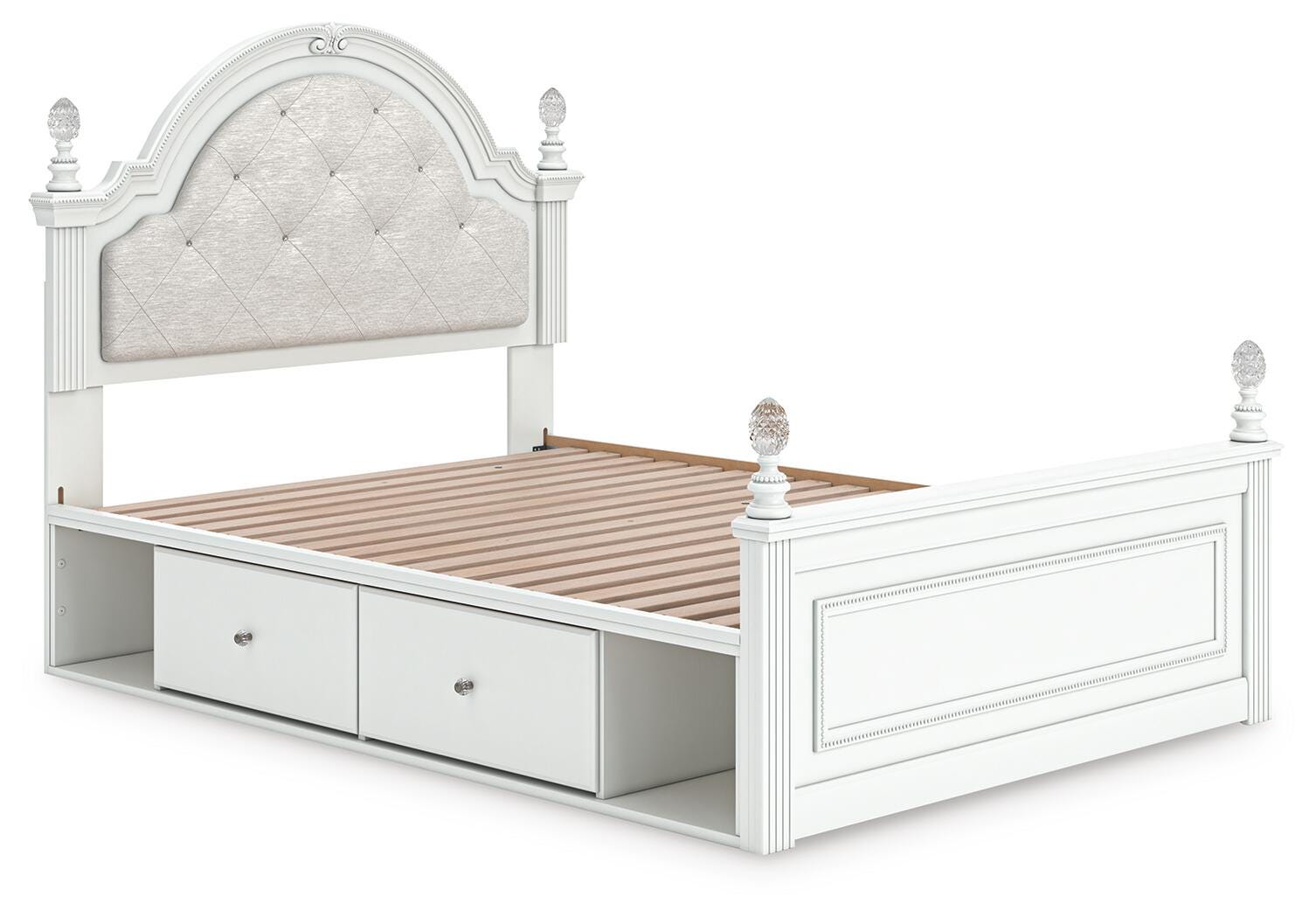 Kozlani Upholstered Panel Storage Bed and Dresser