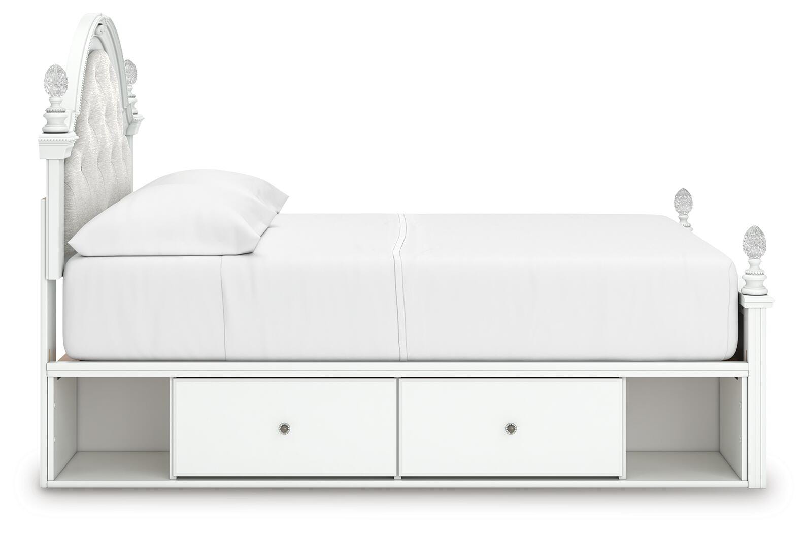 Kozlani Upholstered Panel Storage Bed and Dresser