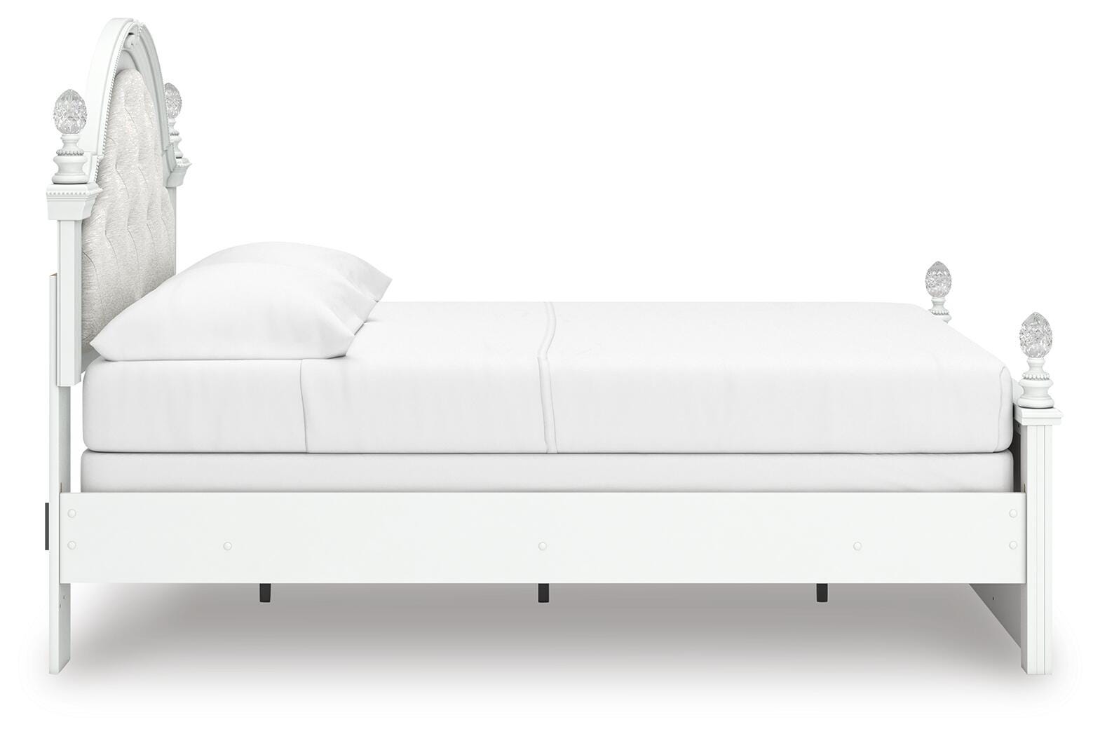 Kozlani Upholstered Panel Bed, Dresser and Mirror