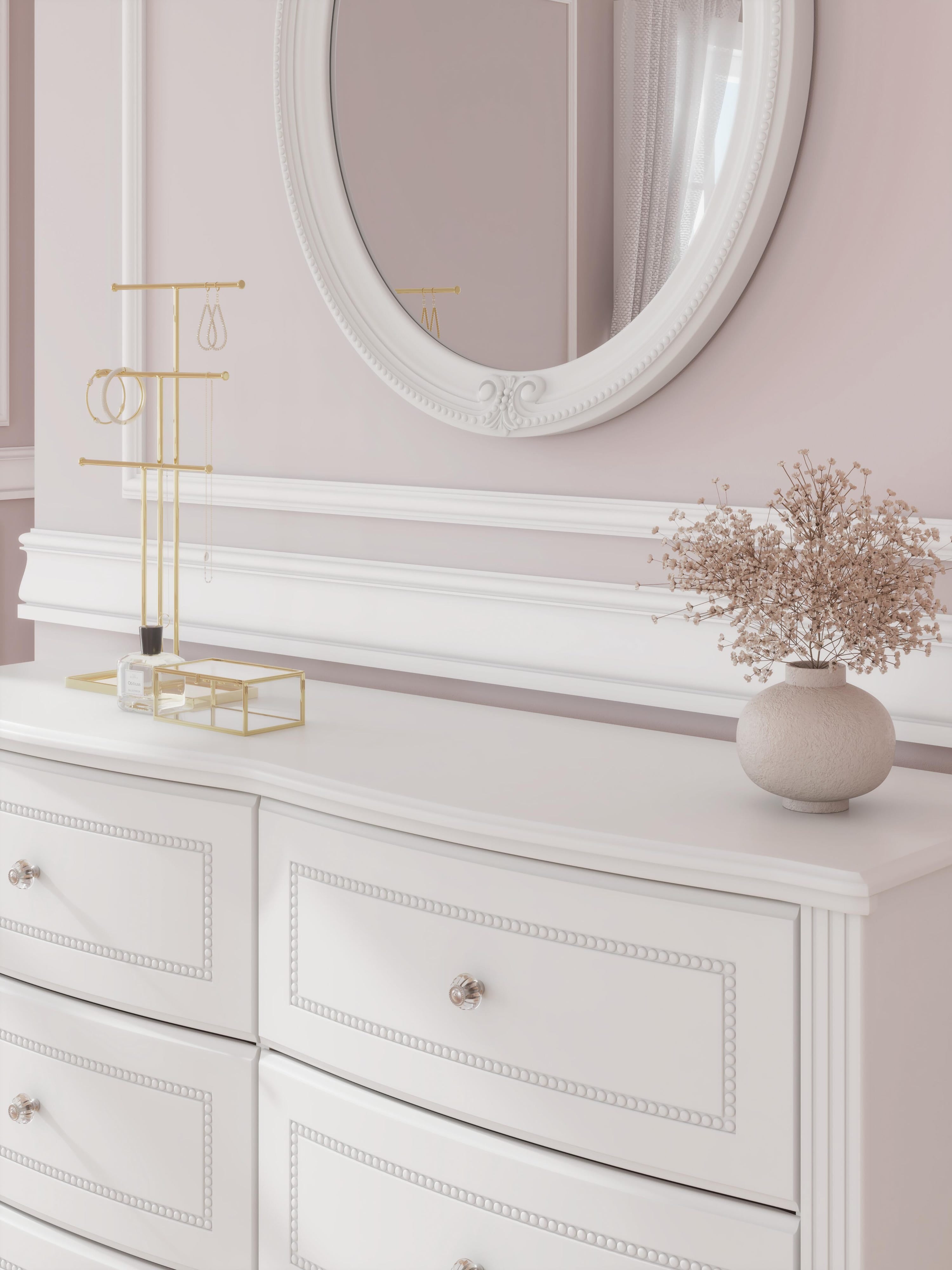 Kozlani Upholstered Panel Storage Bed and Dresser