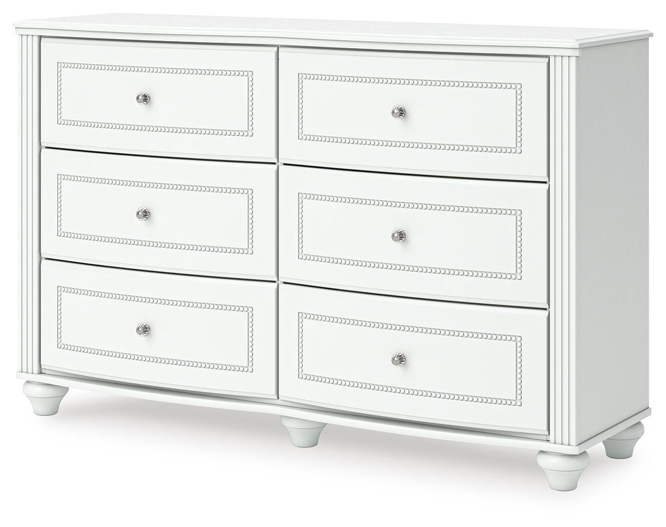 Kozlani Upholstered Panel Bed, Dresser and Nightstand
