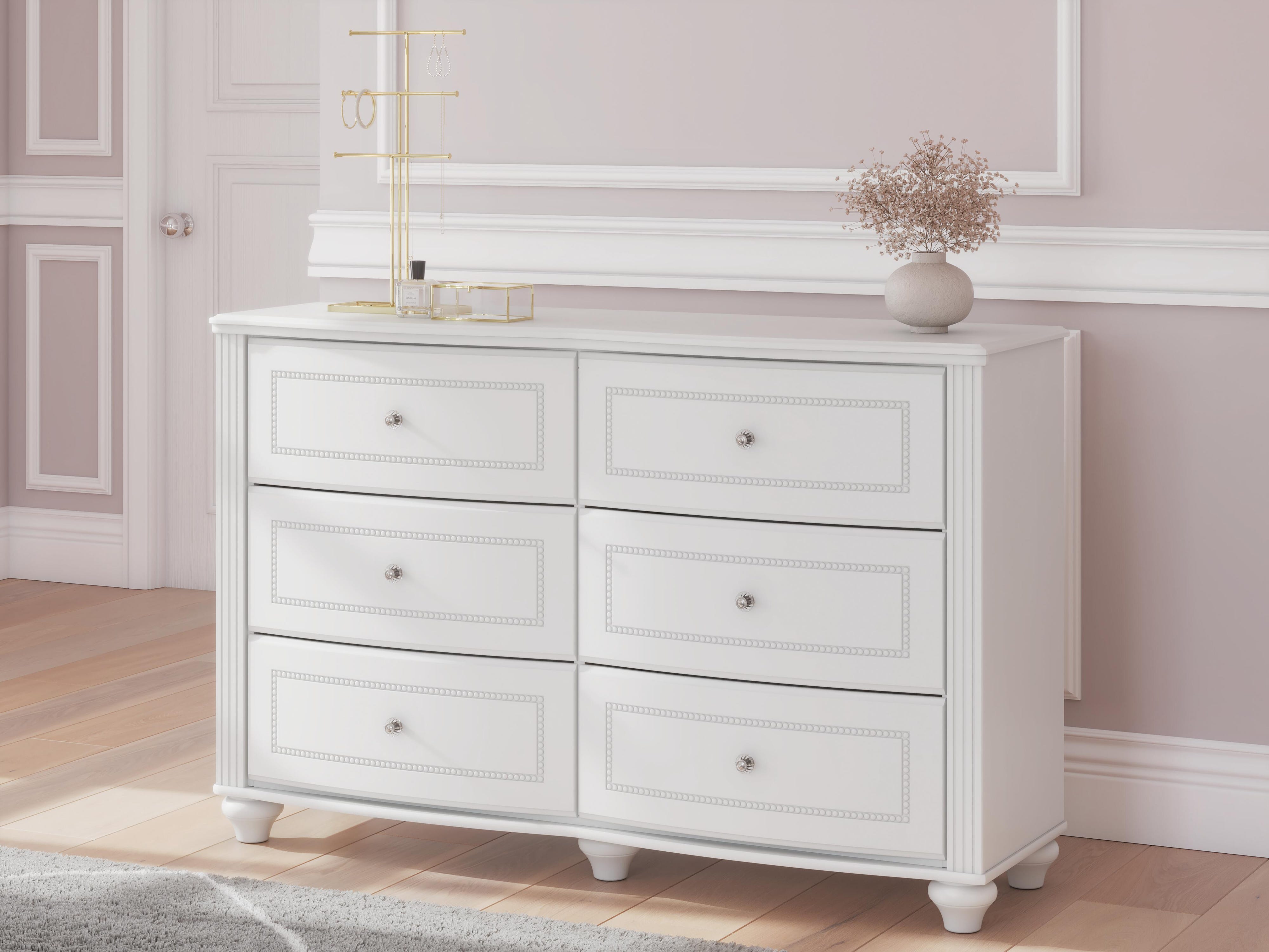 Kozlani Upholstered Panel Bed and Dresser