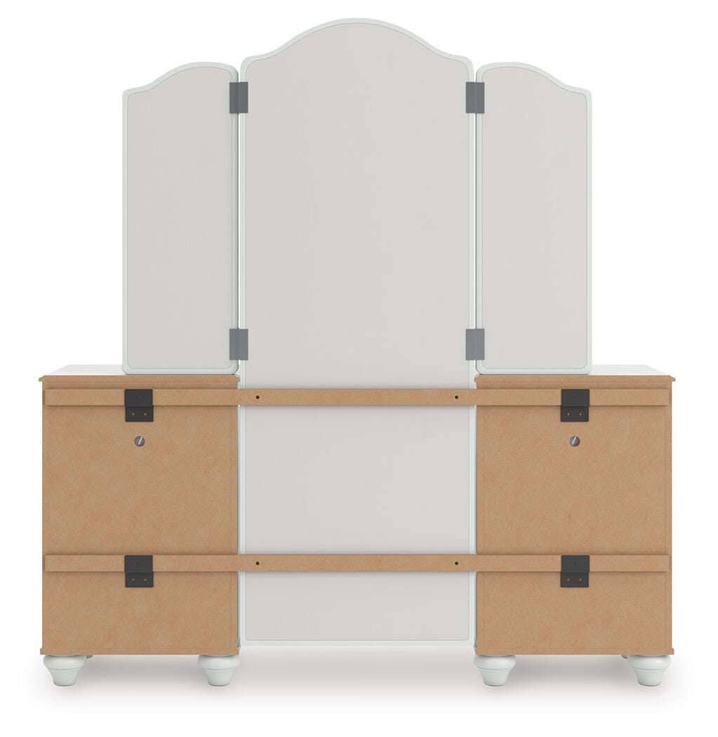 Kozlani Vanity, Mirror and Stool
