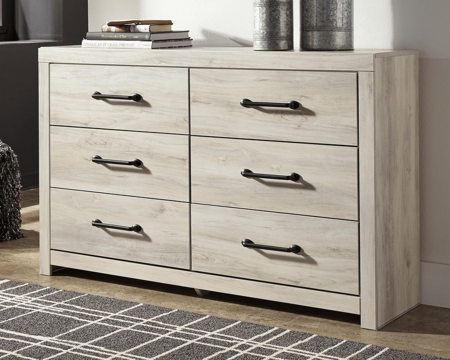 Cambeck Panel Bed with 2 Storage Drawers with Dresser