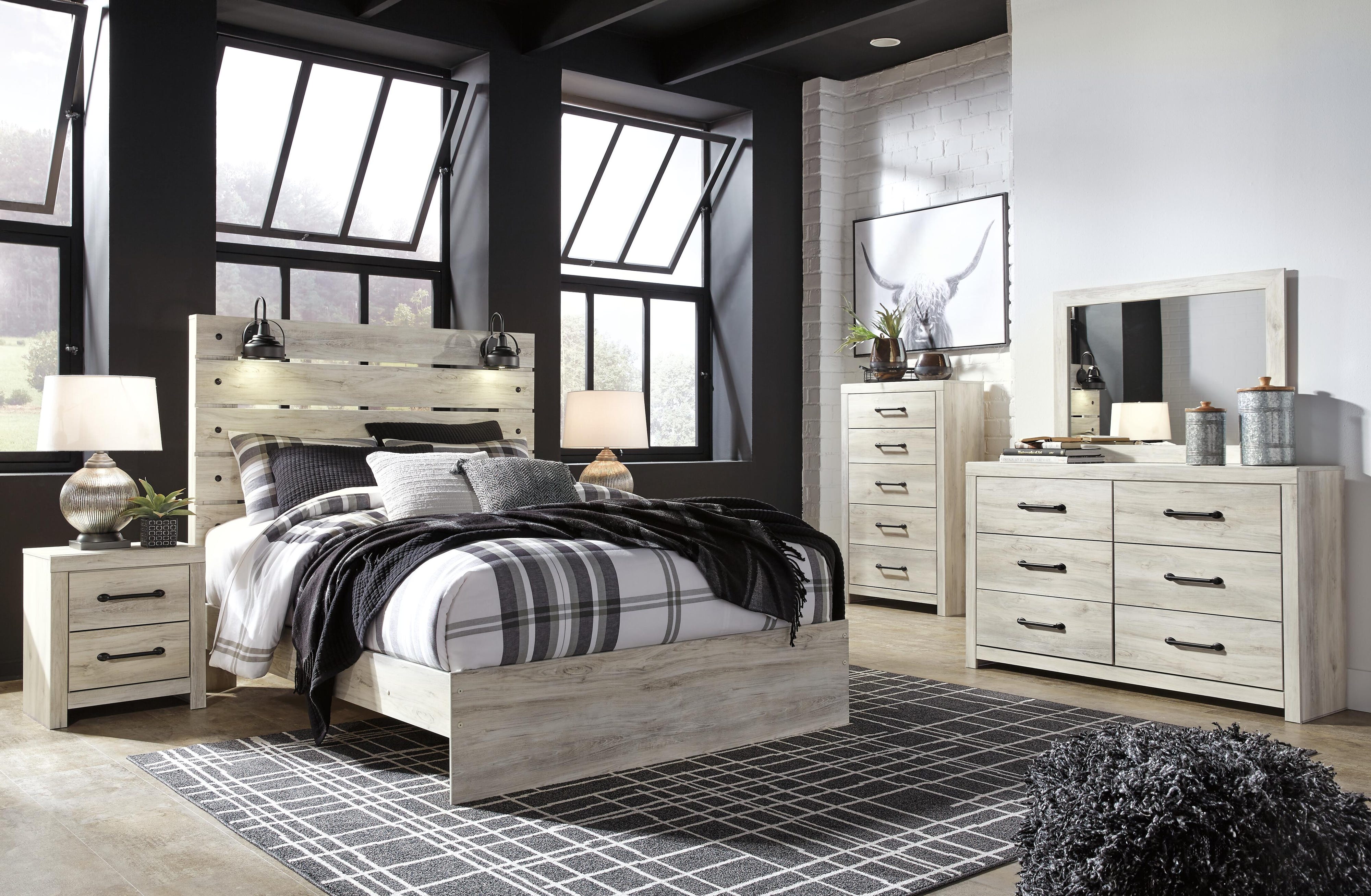 Cambeck Panel Bed with Dresser