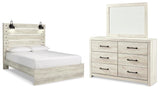 Averly Panel Bed, Dresser and Mirror