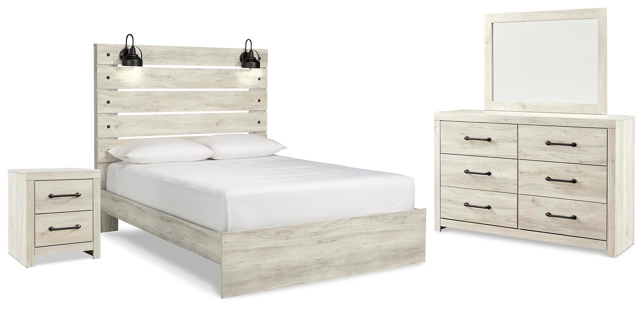 Cambeck Panel Bed, Dresser, Mirror and Nightstand