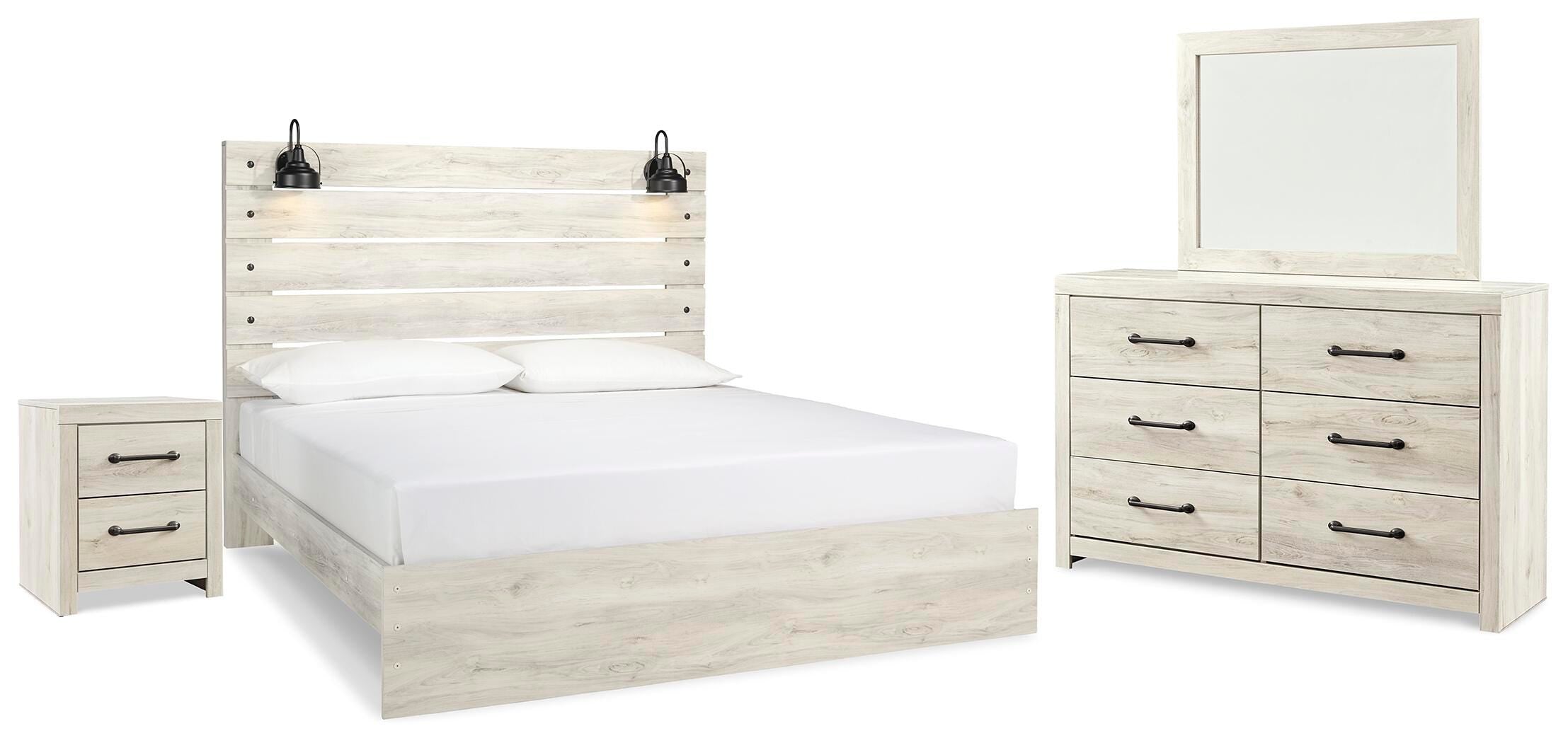 Cambeck Panel Bed, Dresser, Mirror and Nightstand