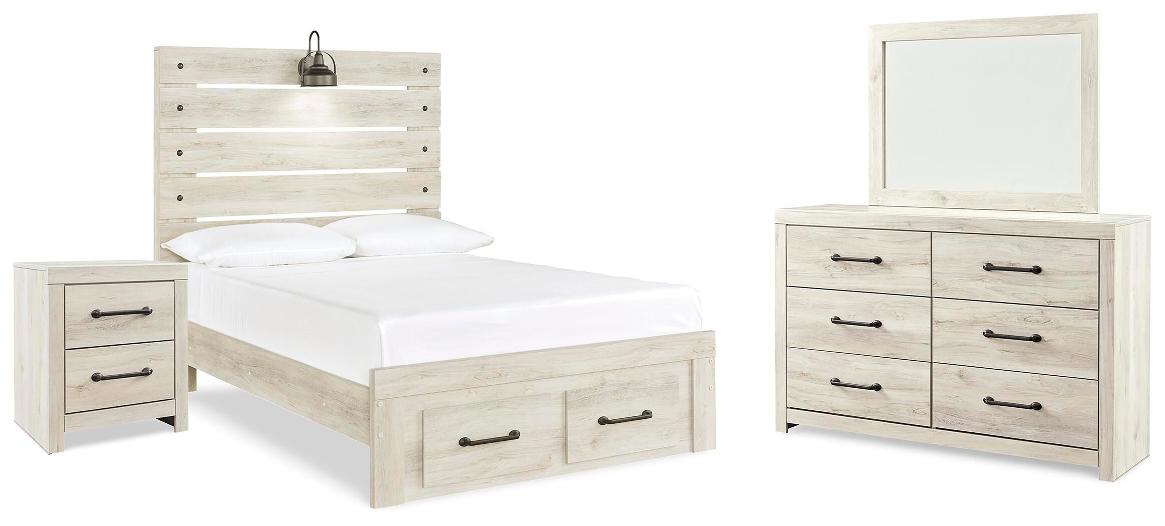 Cambeck Panel Bed, Dresser, Mirror and Nightstand