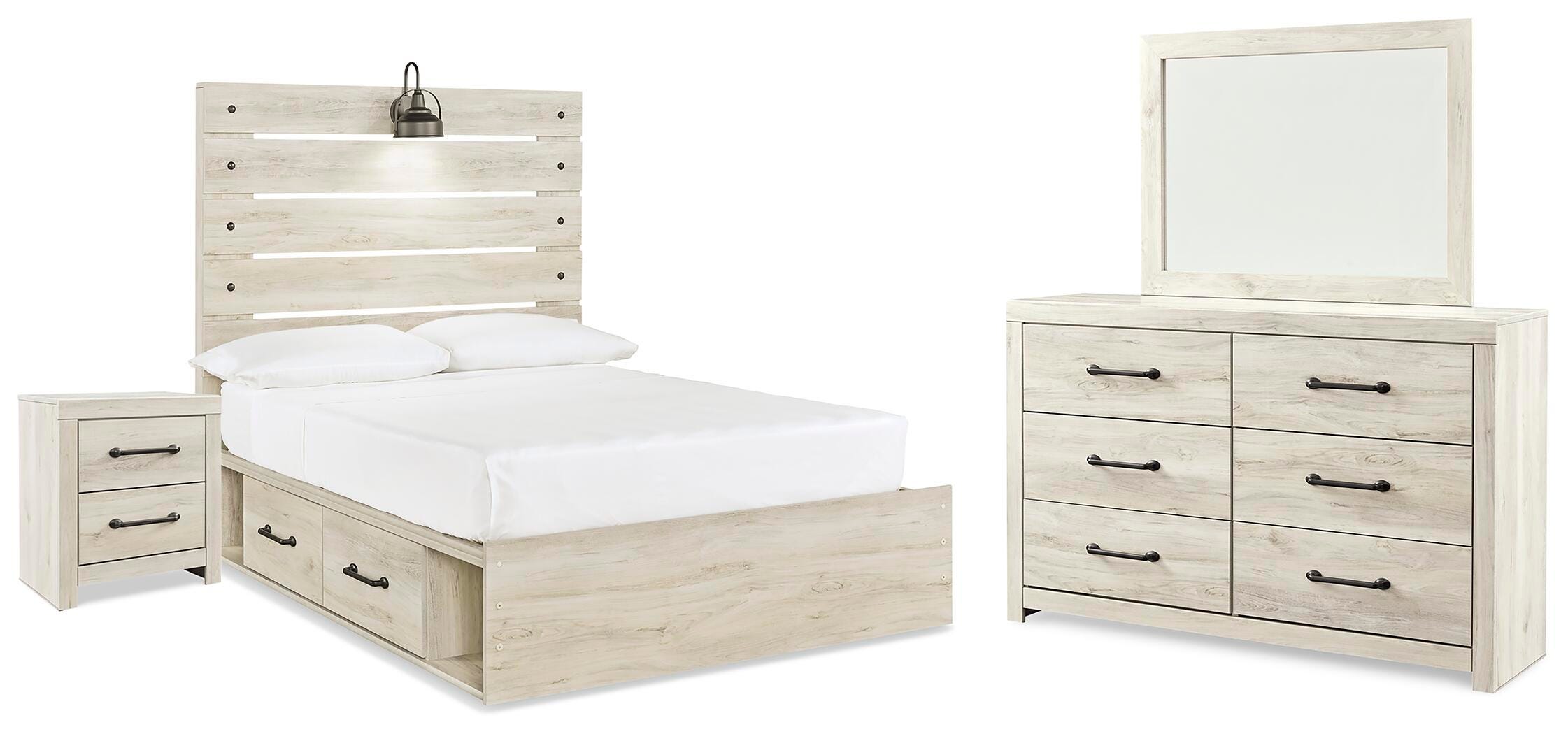 Cambeck Storage Bed, Dresser, Mirror and Nightstand