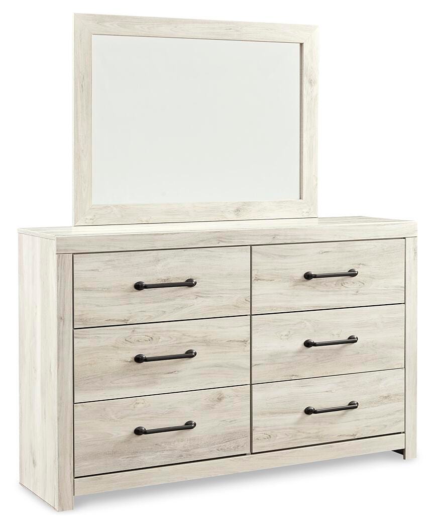 Cambeck Panel Bed with Storage, Dresser, Mirror, Chest and 2 Nightstands