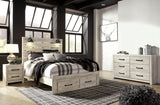 Cambeck Panel Storage Bed, Dresser and Nightstand