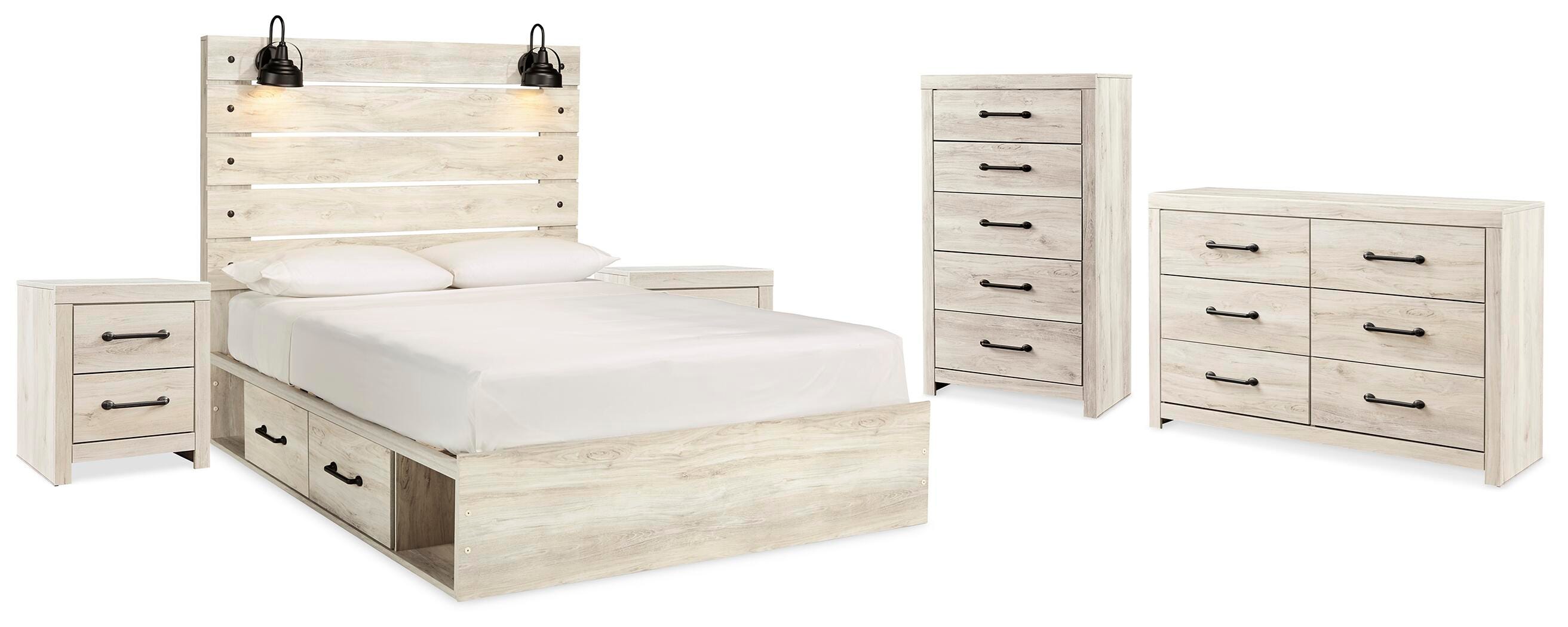 Cambeck Storage Bed, Dresser, Chest and 2 Nightstands