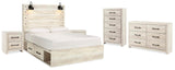 Cambeck Storage Bed, Dresser, Chest and 2 Nightstands