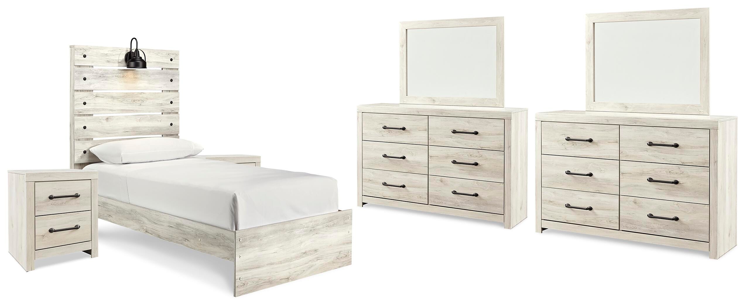 Cambeck Panel Bed, 2 Dressers, 2 Mirrors and 2 Nightstands