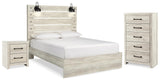 Averly Panel Bed with Chest and Nightstand