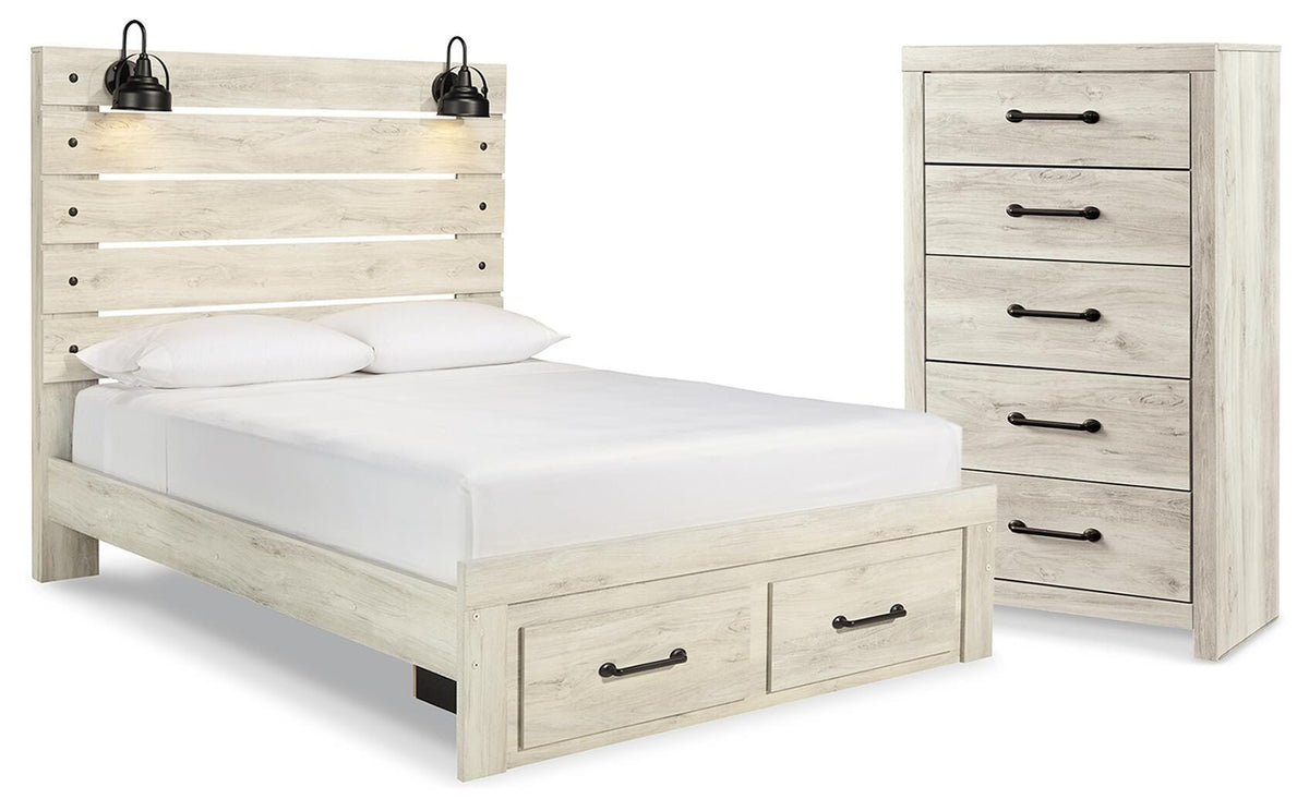 Cambeck Panel Storage Bed and Chest