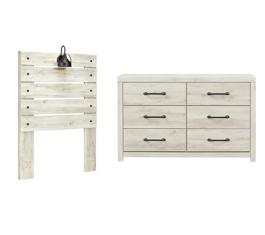 Cambeck Panel Headboard with Dresser