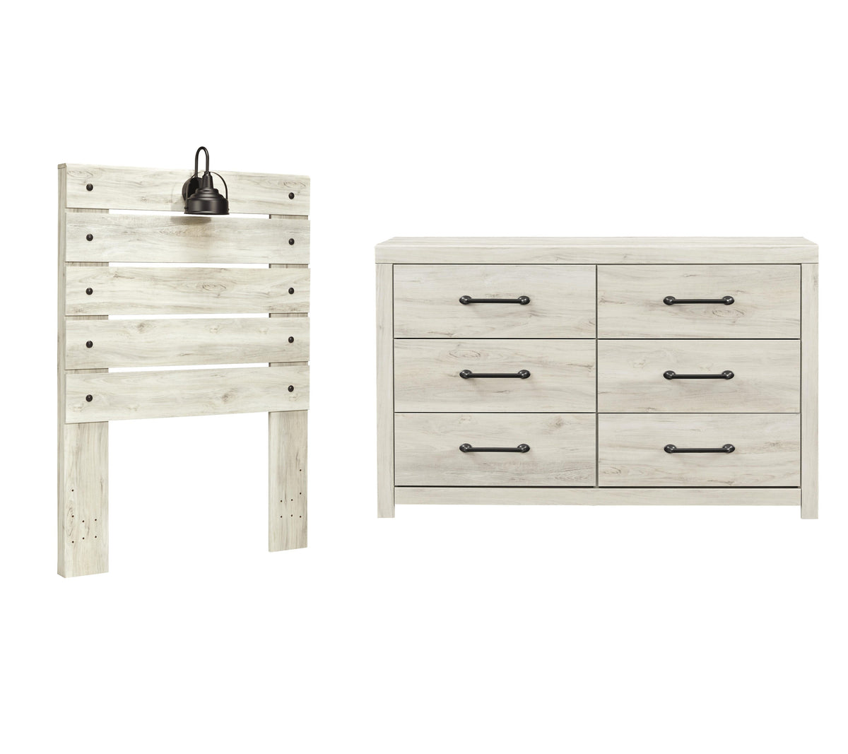 Cambeck Panel Headboard with Dresser
