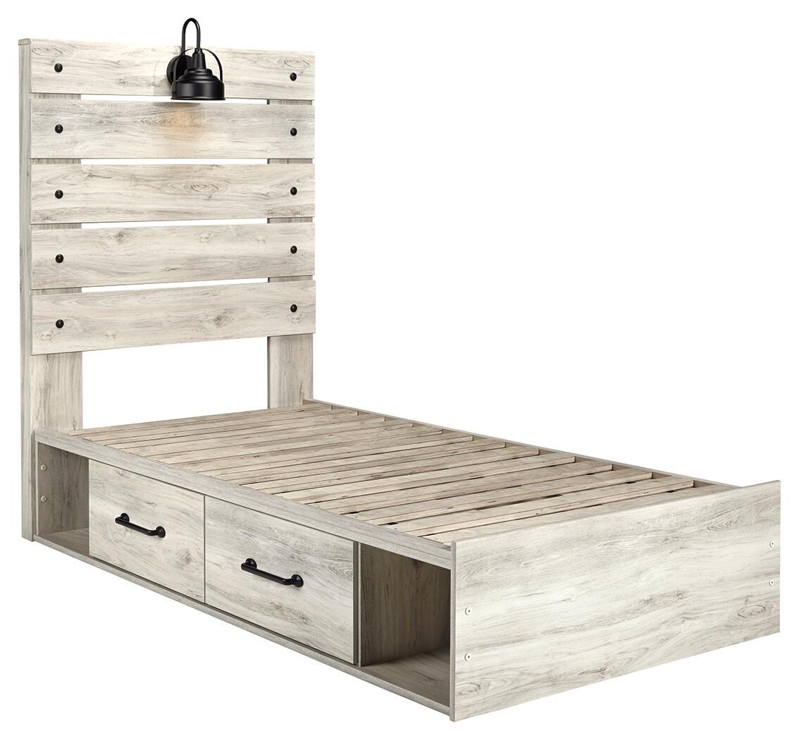 Cambeck Panel Bed with Storage, Dresser, Mirror, Chest and 2 Nightstands