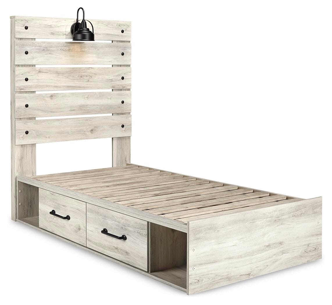 Cambeck Panel Bed with Storage, Dresser, Mirror, Chest and 2 Nightstands