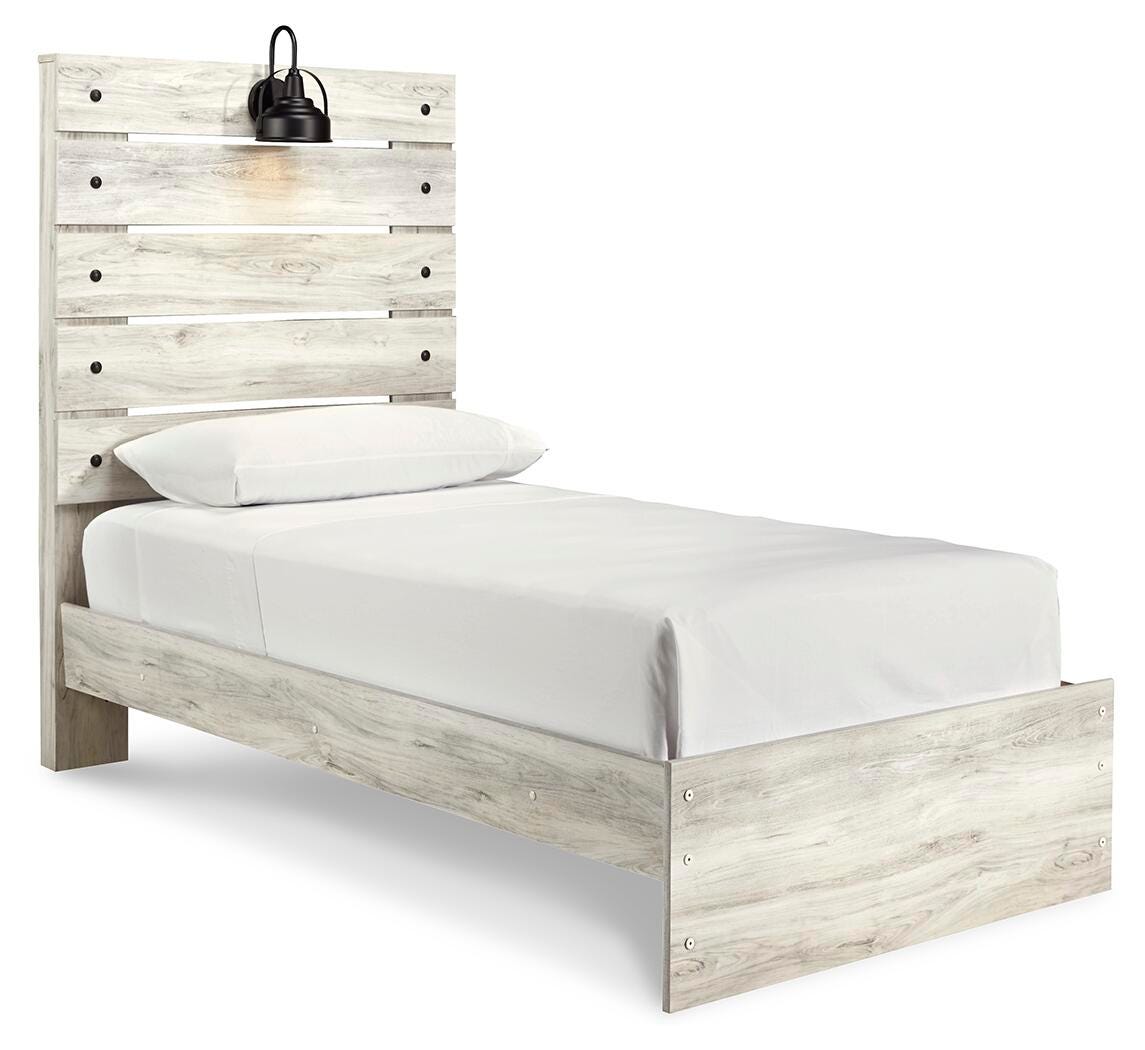 Cambeck Panel Bed with Mirrored Dresser, Chest and 2 Nightstands