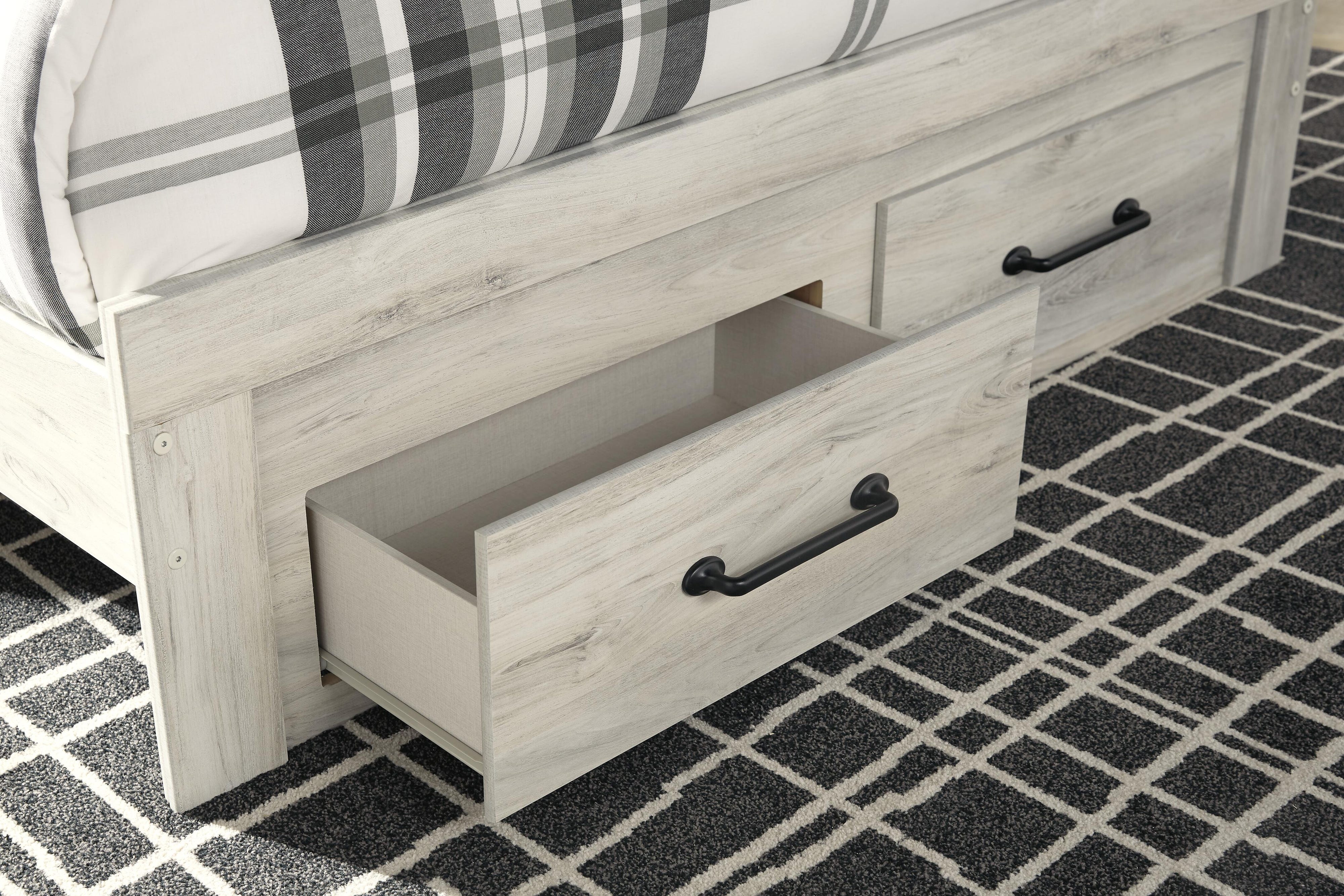 Cambeck Panel Storage Bed, Dresser and Nightstand