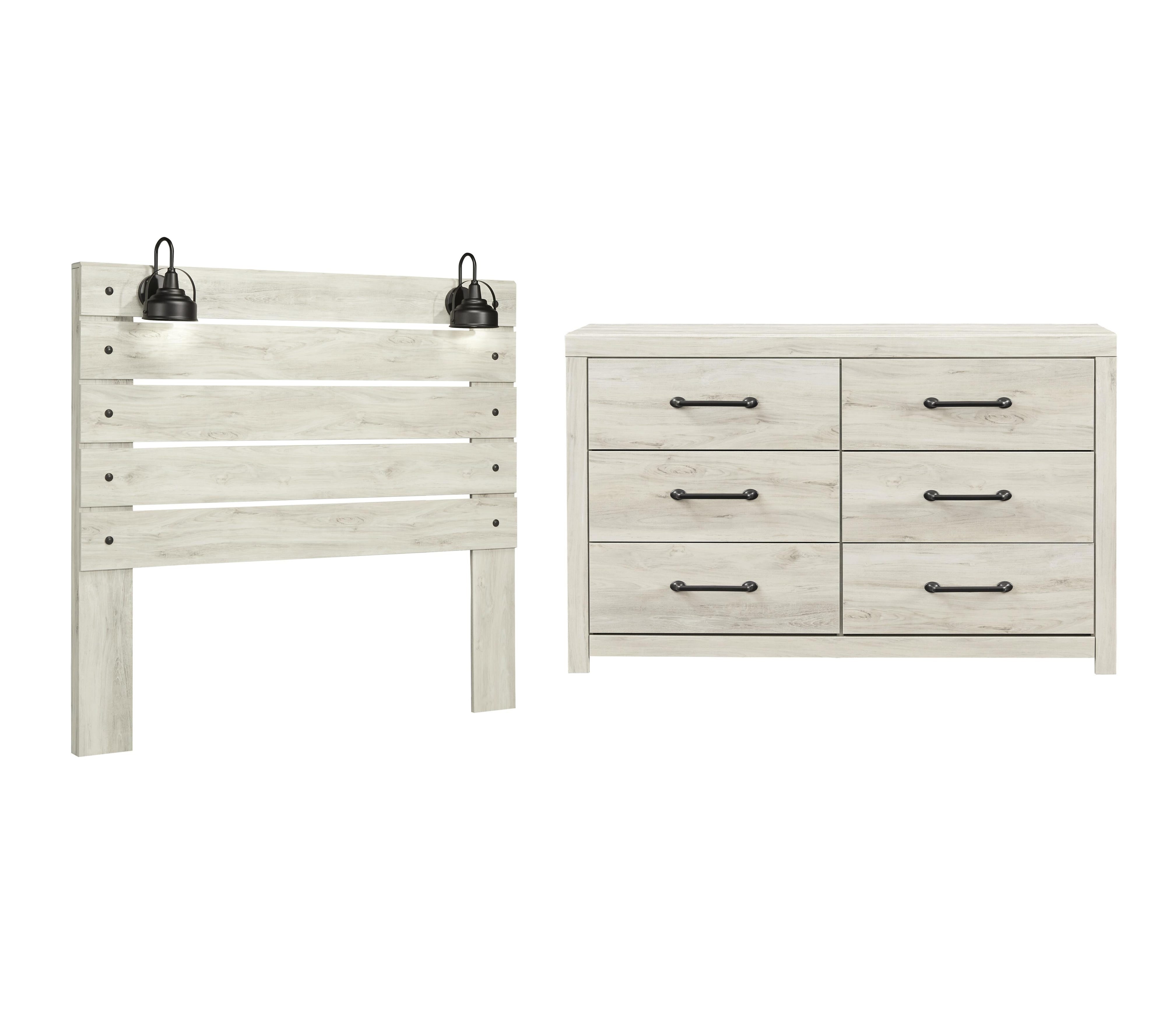 Cambeck Panel Headboard with Dresser