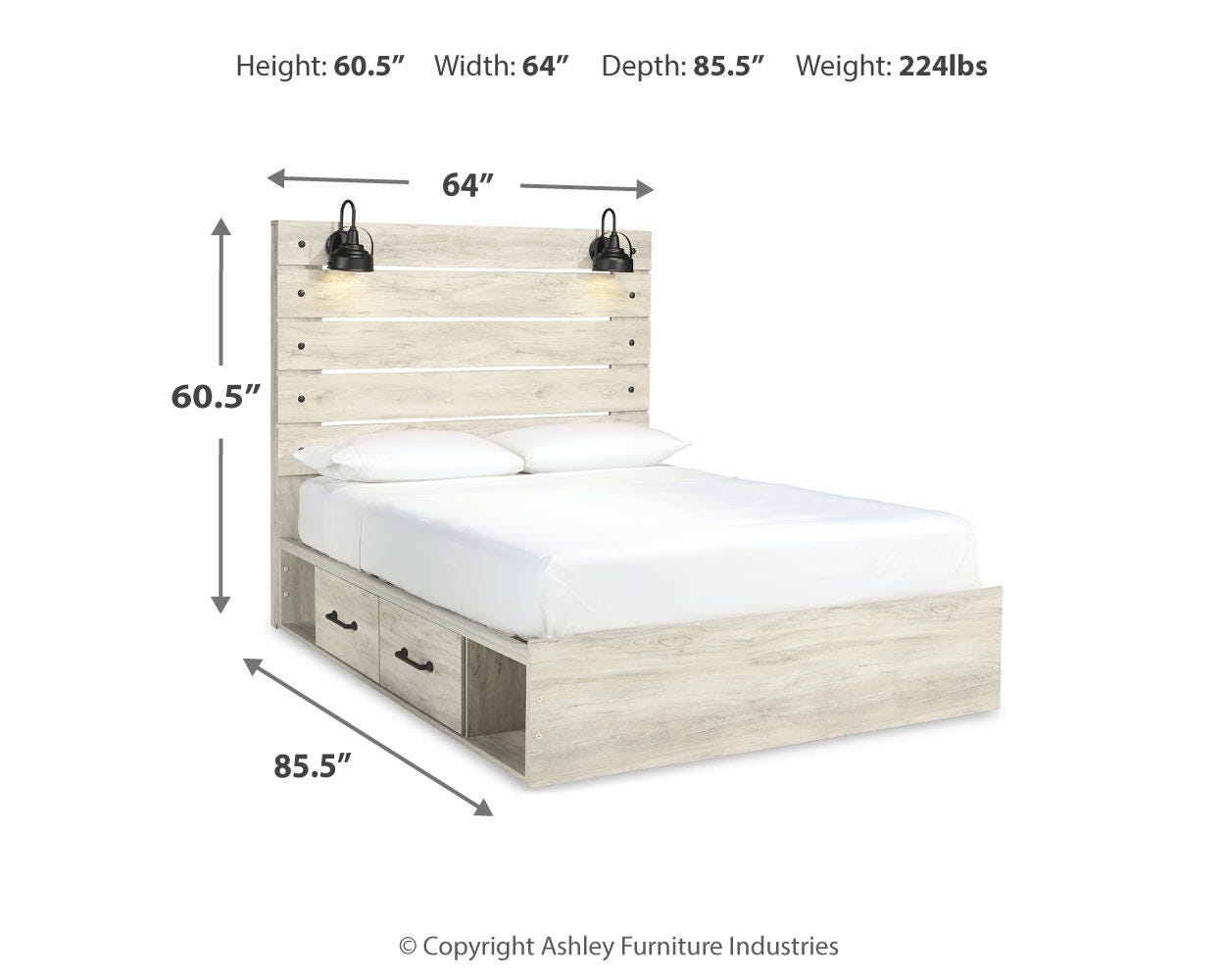 Cambeck Panel Storage Bed, Dresser, Mirror, Chest and Nightstand
