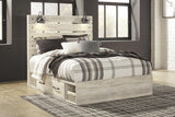 Averly Panel Bed with 2 Storage Drawers with Dresser
