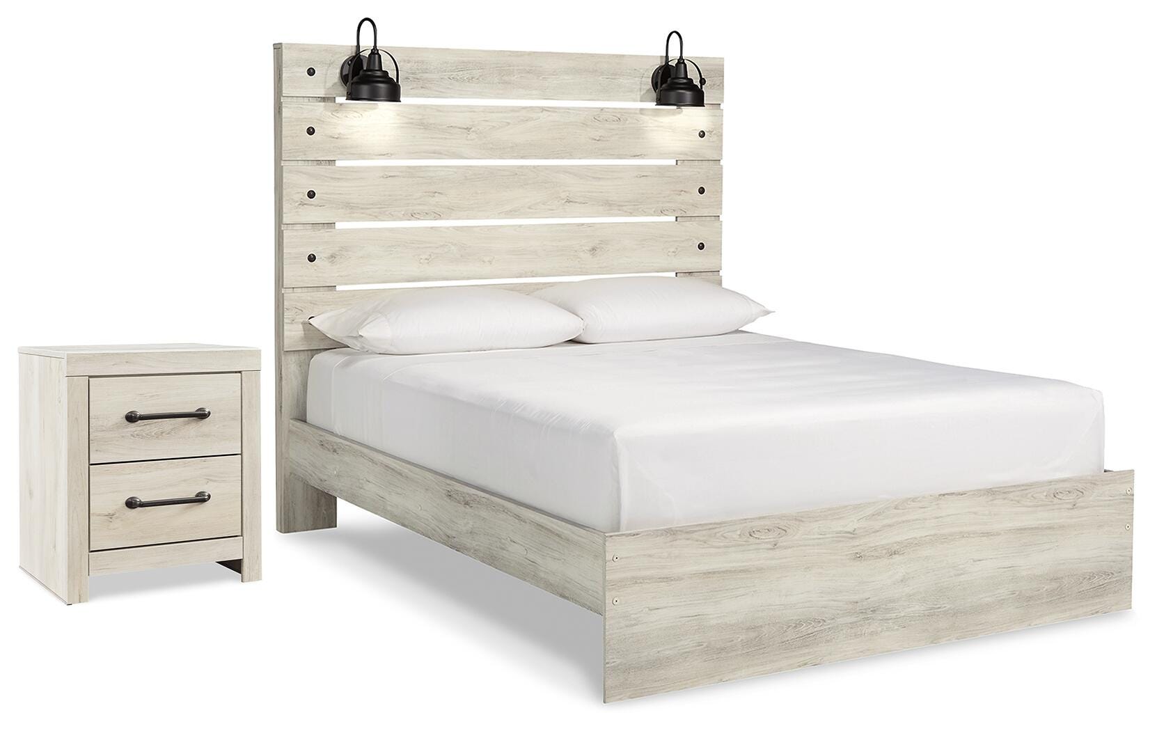 Cambeck Panel Bed and 2 Nightstands