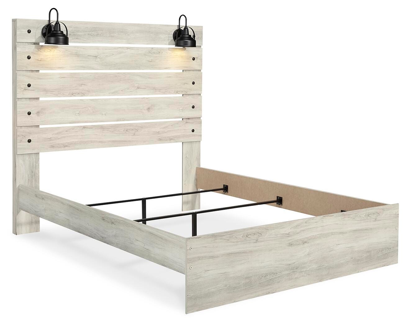 Cambeck Panel Bed with Mirrored Dresser, Chest and Nightstand