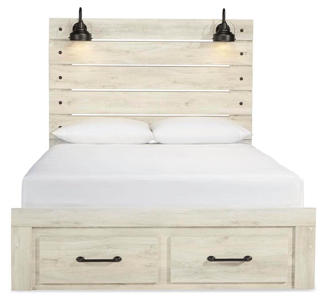 Cambeck Panel Storage Bed, Dresser and 2 Nightstands