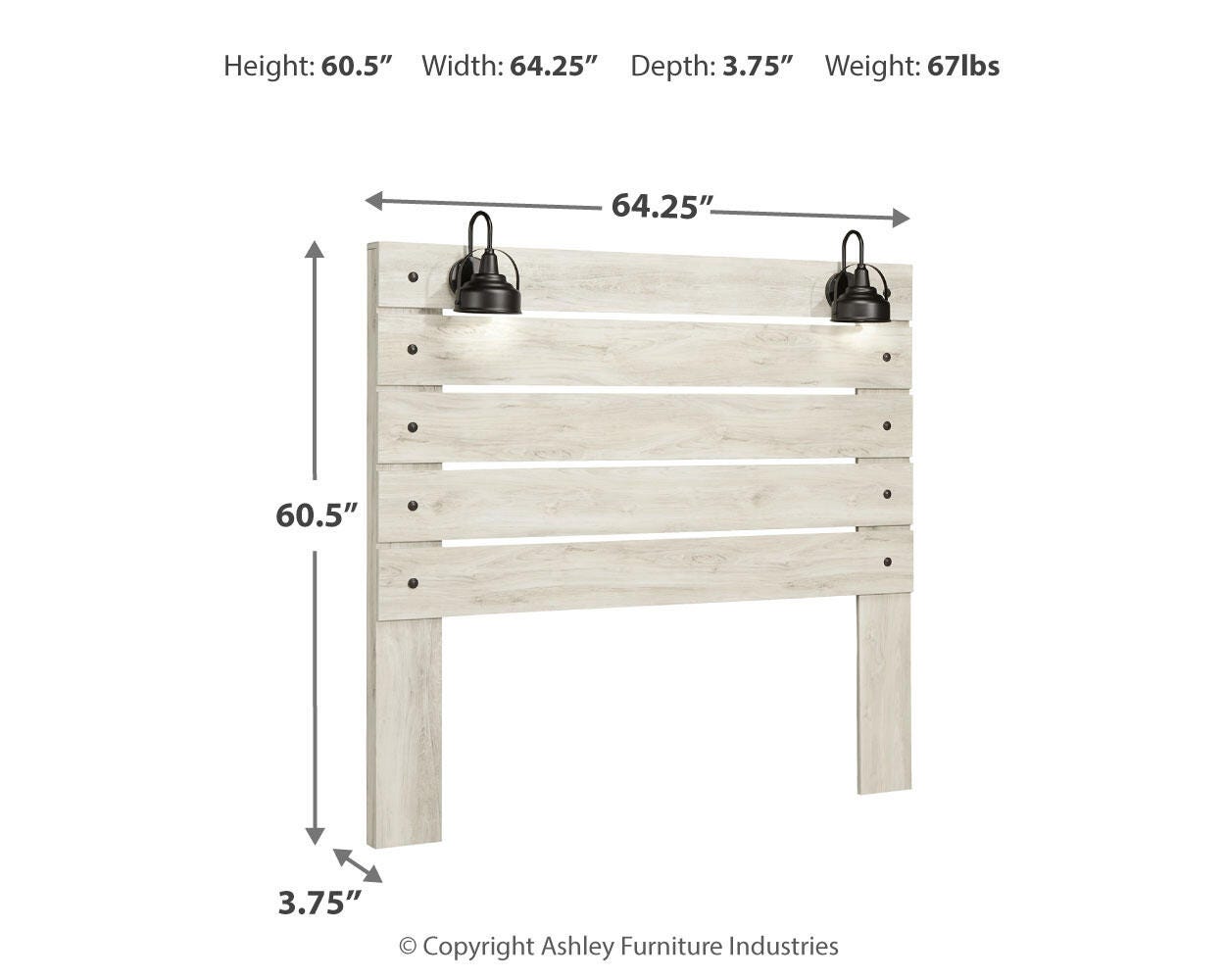 Cambeck Panel Headboard with Mirrored Dresser, Chest and Nightstand