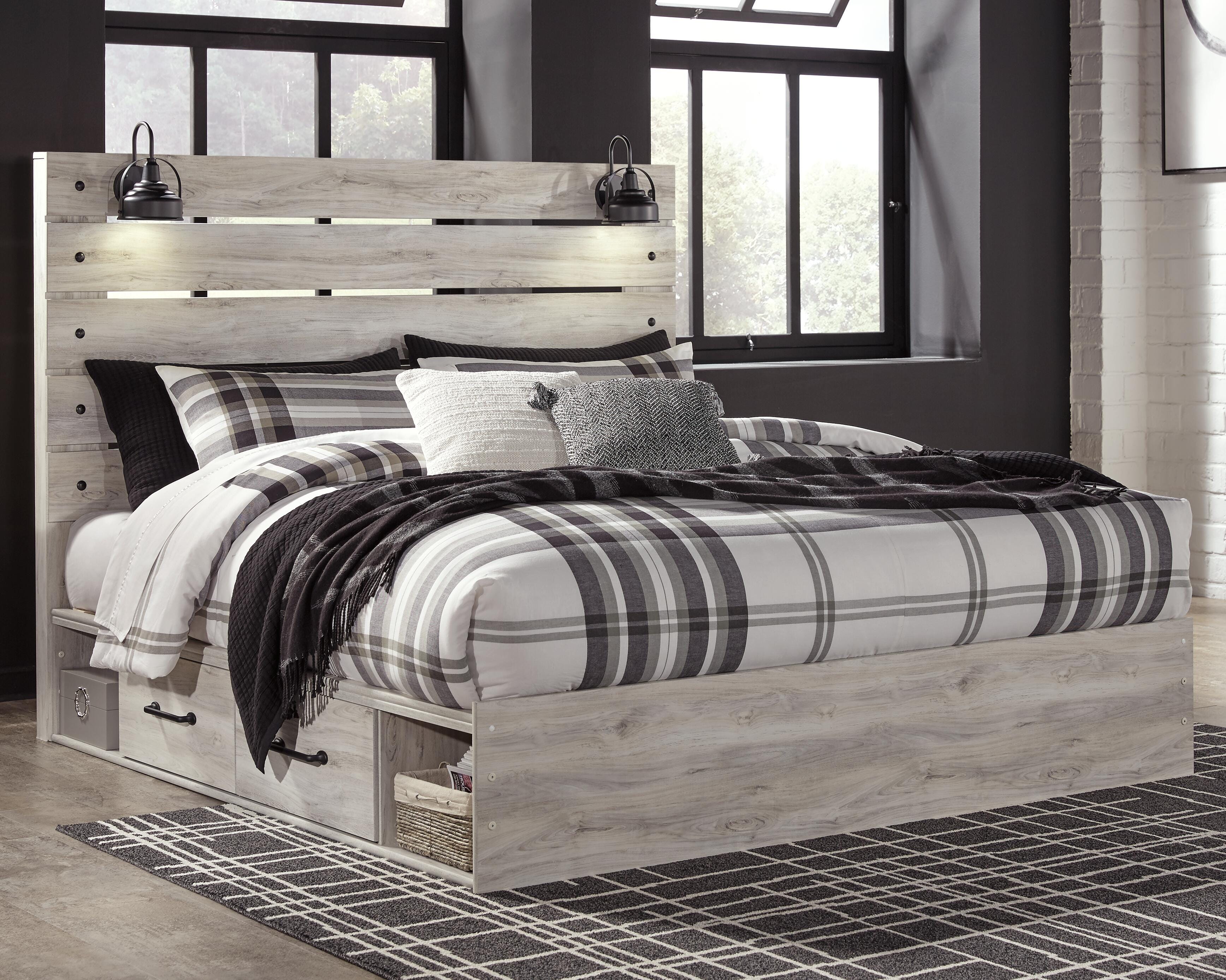 Cambeck Panel Storage Bed, Dresser, Mirror, Chest and Nightstand