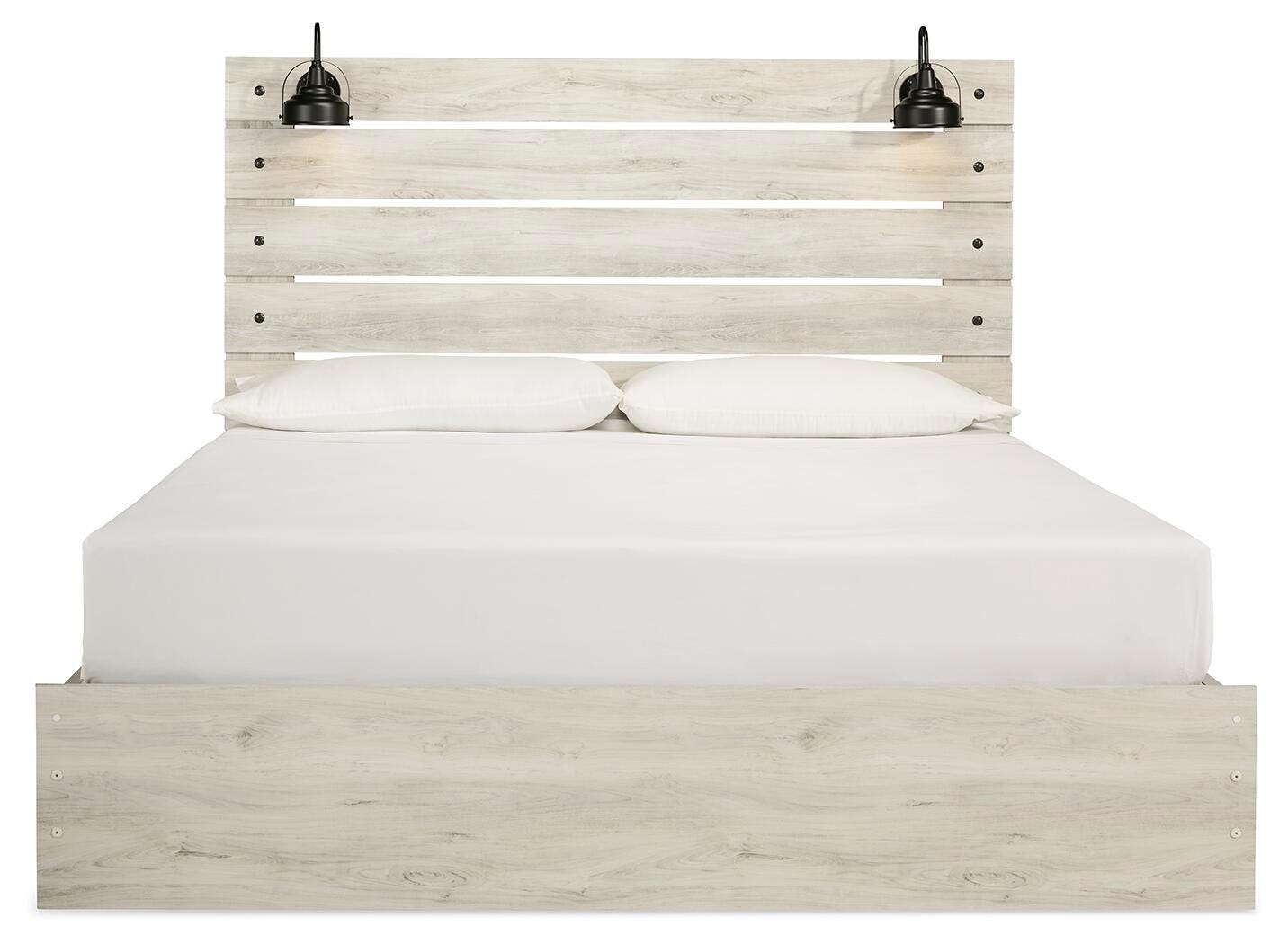 Cambeck Panel Bed with Storage, Dresser, Mirror and Nightstand
