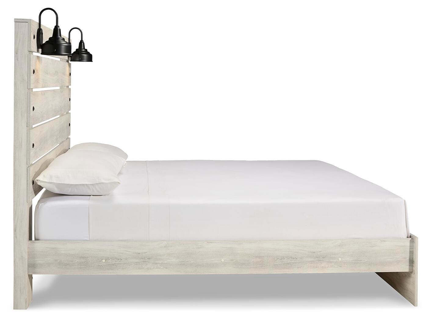Cambeck Panel Bed with Mirrored Dresser, Chest and 2 Nightstands