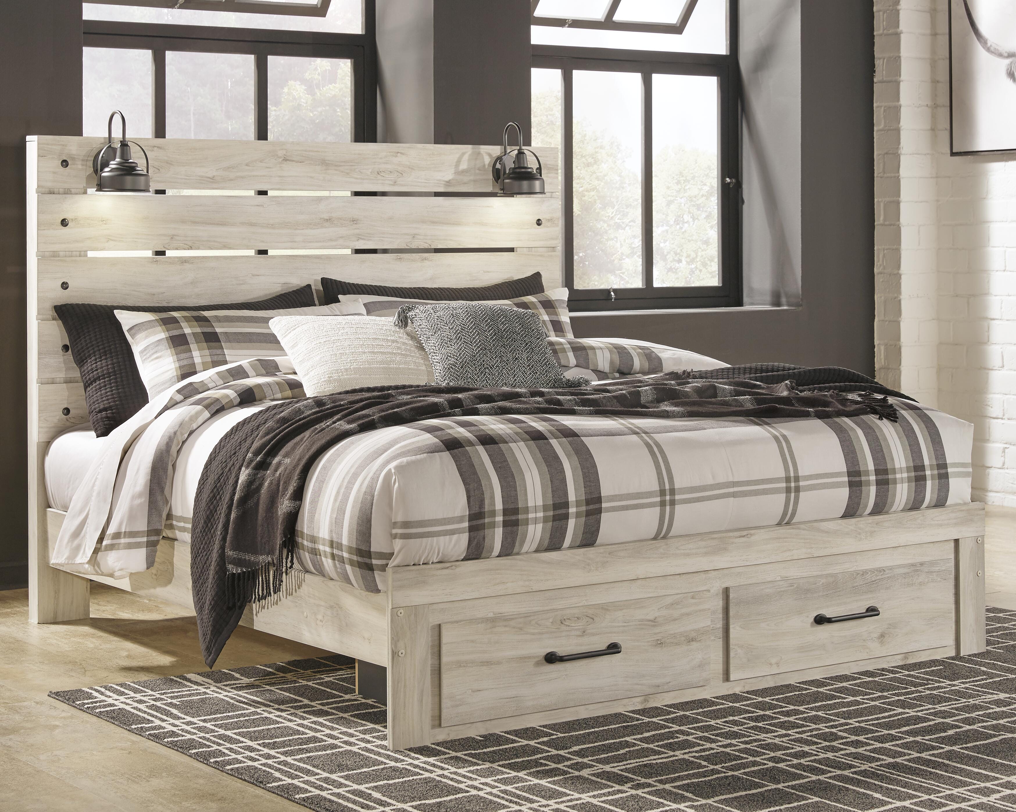 Cambeck Storage Bed, Dresser, Mirror and 2 Nightstands