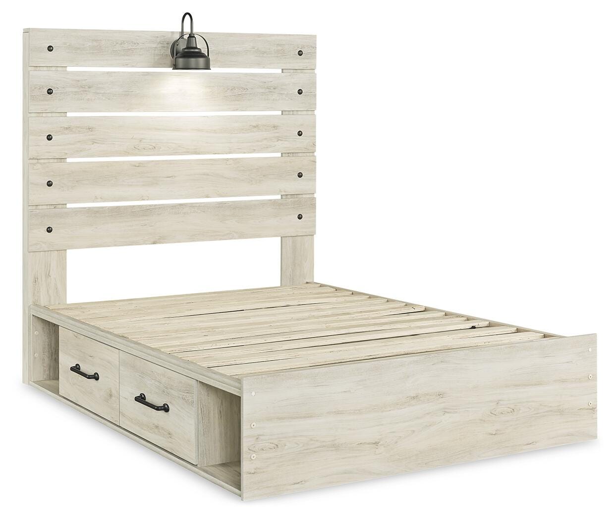 Cambeck Panel Bed with Storage, Chest and Nightstand