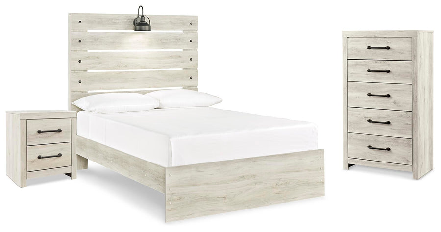 Cambeck Panel Bed, Chest and Nightstand