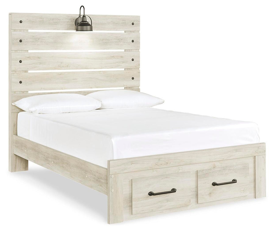 Cambeck Panel Bed with 2 Storage Drawers