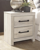 Cambeck Panel Bed with 2 Storage Drawers with Mirrored Dresser and 2 Nightstands