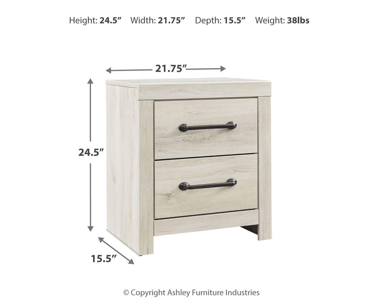 Cambeck Panel Bed with Storage, Dresser and 2 Nightstands