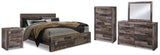 Derekson Panel Storage Bed, Dresser, Mirror, Chest and Nightstand