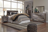 Kensley Panel Headboard with Mirrored Dresser, Chest and Nightstand