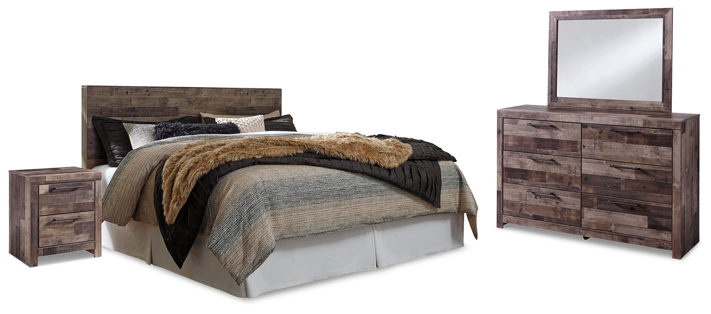 Derekson Panel Headboard, Dresser, Mirror and Nightstand