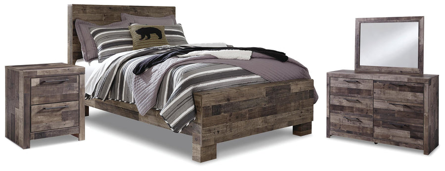 Derekson Panel Bed, Dresser, Mirror and Nightstand