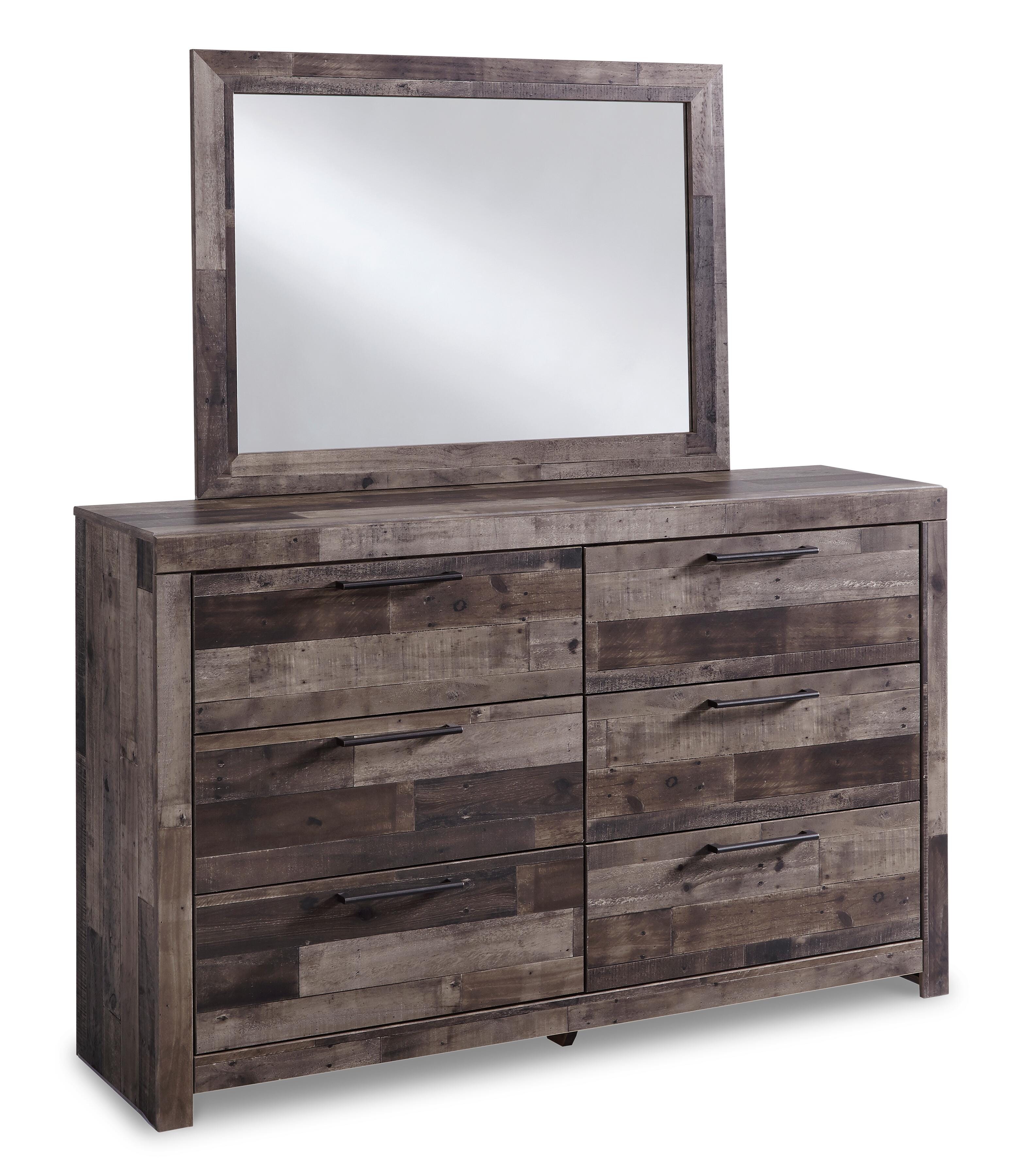 Derekson Panel Storage Bed, Dresser, Mirror and 2 Nightstands