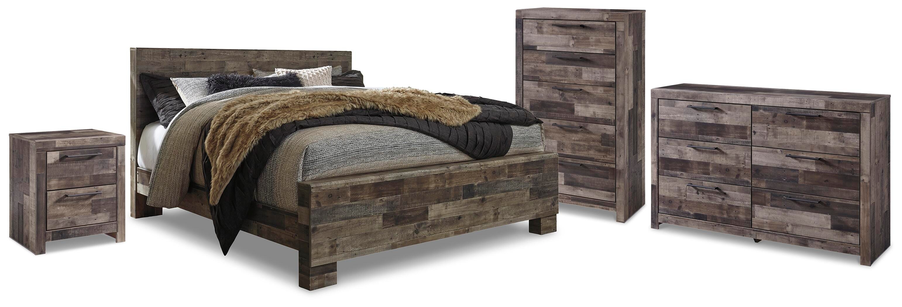Derekson Panel Storage Bed, Dresser, Chest and Nightstand