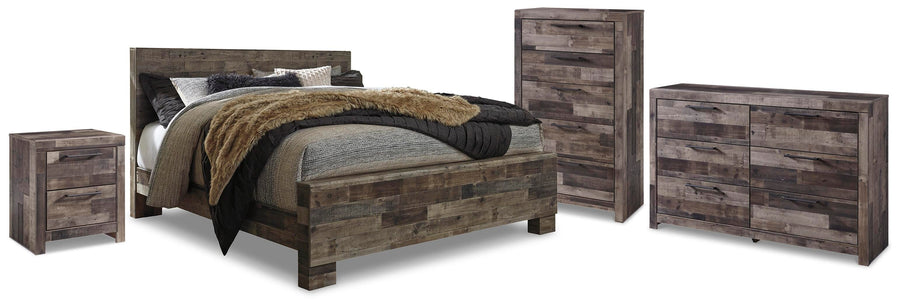 Derekson Panel Storage Bed, Dresser, Chest and Nightstand